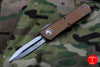 Microtech Troodon Tan Double Edge OTF knife with Satin Blade 138-4 TA