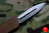 Microtech Troodon Tan Double Edge OTF knife with Satin Blade 138-4 TA