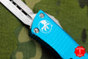 Microtech Troodon Turquoise Double Edge OTF knife with Satin Blade 138-4 TQ