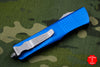 Microtech Troodon Blue Single Edge OTF knife with Stonewash Blade 139-10 BL