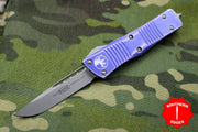 Microtech Troodon Distressed Purple Single Edge OTF knife Stonewash Blade 139-10 DPU