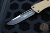 Microtech Troodon OTF Knife- Single Edge- Signature Series- Tan G-10 Top Chassis with Black Blade 139-1 GTTAS