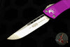 Microtech Troodon Single Edge OTF Knife Violet with Satin Blade 139-4 VI