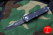 Microtech Troodon Black Single Edge OTF Knife with Black Blade 139-1