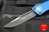 Microtech Troodon Blue Single Edge OTF Knife with Black Blade 139-1 BL