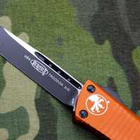 Microtech Troodon Orange Single Edge OTF Knife with Black Blade 139-1 OR