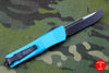 Microtech Troodon Turquoise Single Edge OTF Knife with Black Blade 139-1 TQ