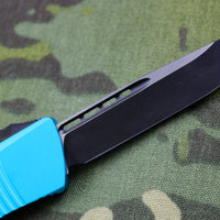Microtech Troodon Turquoise Single Edge OTF Knife with Black Blade 139-1 TQ