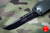 Microtech Troodon OD Green Single Edge OTF Knife with Black Part Serrated Blade 139-2 OD