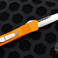 Microtech Troodon OTF Knife- Single Edge- Orange with Satin Plain Edge Blade 139-4 OR