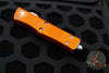 Microtech Troodon OTF Knife- Single Edge- Orange with Satin Plain Edge Blade 139-4 OR