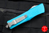 Microtech Troodon Turquoise Single Edge OTF Knife with Satin Blade 139-4 TQ