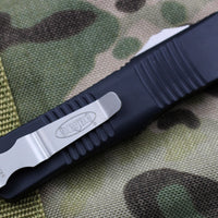 Microtech Troodon Single Edge OTF knife Black with Part Serrated Satin Blade 139-5