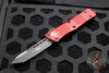 Microtech Troodon Tanto Edge OTF knife Red with Black Blade 140-1 RD