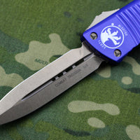 Microtech Combat Troodon OTF Knife- Double Edge-  Purple Handle- Bronze Blade 142-13 PU