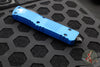 Microtech Combat Troodon OTF Knife- Double Edge- Blue With Black Plain Edge Blade 142-1 BL