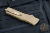 Microtech Combat Troodon CERAKOTED Tan- Double Edge Tan Plain Edge Blade 142-1 CTA