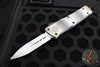 Microtech Combat Troodon OTF Knife- Sandtrooper- Double Edge- Battle White Handle- Battle White Blade 142-1 SAD