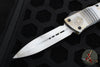 Microtech Combat Troodon OTF Knife- Sandtrooper- Double Edge- Battle White Handle- Battle White Blade 142-1 SAD