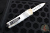 Microtech Combat Troodon OTF Knife- Sandtrooper- Double Edge- Battle White Handle- Battle White Blade 142-1 SAD