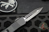 Microtech Combat Troodon OTF Knife- Tactical- Double Edge- Black Handle- Full Serrated Black Blade 142-3 T