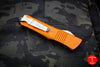 Microtech Combat Troodon Orange Double Edge OTF with Part Serrated Satin Blade 142-5 OR