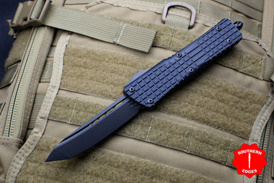 Microtech Combat Troodon Tanto Edge Frag Black OTF with Black DLC HW Nickel Boron Internals 144D-1CT-DS