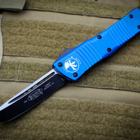 Microtech Combat Troodon Blue Tanto Edge Black Blade 144-1 BL