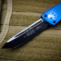 Microtech Combat Troodon Blue Tanto Edge Black Blade 144-1 BL