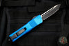 Microtech Combat Troodon Blue Tanto Edge Black Full Serrated Blade 144-3 BL