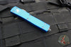 Microtech UTX-70 OTF Knife- Double Edge- Blue Handle- Apocalyptic Blade 147-10 APBL
