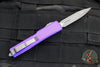 Microtech UTX-70 OTF Knife- Double Edge- Purple Handle- Apocalyptic Blade 147-10 APPU