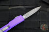 Microtech UTX-70 OTF Knife- Double Edge- Purple Handle- Apocalyptic Blade 147-10 APPU