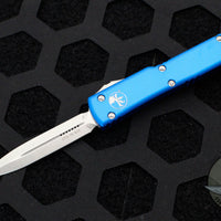 Microtech UTX-70 Blue Double Edge (OTF) Stonewash Blade 147-10 BL