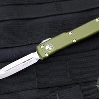 Microtech UTX-70 OTF Knife- Double Edge- OD Green With Stonewash Blade 147-10 OD