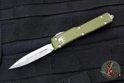 Microtech UTX-70 OTF Knife- Double Edge- OD Green With Stonewash Blade 147-10 OD