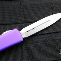 Microtech UTX-70 Purple Double Edge (OTF) Stonewash Blade 147-10 PU