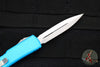 Microtech UTX-70 OTF Knife- Double Edge- Turquoise Handle With Stonewash Blade 147-10 TQ