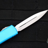 Microtech UTX-70 OTF Knife- Double Edge- Turquoise Handle With Stonewash Blade 147-10 TQ