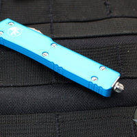 Microtech UTX-70 OTF Knife- Double Edge- Turquoise Handle With Stonewash Blade 147-10 TQ