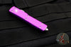 Microtech UTX-70 (OTF) Knife- Double Edge- Violet Handle With Stonewash Blade 147-10 VI
