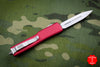 Microtech UTX-70 OTF Knife- Double Edge- Red Handle- Stonewash Blade 147-10 RD