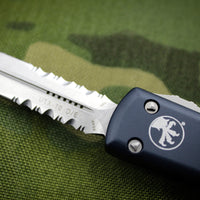 Microtech UTX-70 Black Double Edge (OTF) Stonewash Part Serrated Blade 147-11