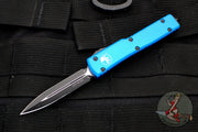 Microtech UTX-70 Blue Double Edge (OTF) Black Blade 147-1 BL