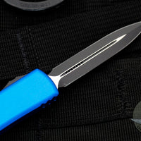 Microtech UTX-70 Blue Double Edge (OTF) Black Blade 147-1 BL