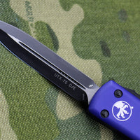 Microtech UTX-70 Purple Double Edge (OTF) Black Blade 147-1 PU