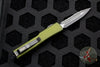 Microtech UTX-70 OD Green Double Edge (OTF) Black Full Serrated Blade 147-3 OD