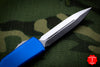 Microtech UTX-70 OTF Knife- Double Edge- Blue Handle- Satin Blade 147-4 BL
