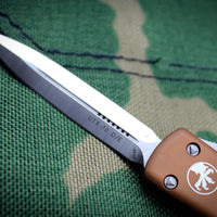 Microtech UTX-70 Tan Double Edge (OTF) Satin Blade 147-4 TA