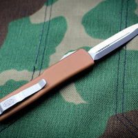 Microtech UTX-70 Tan Double Edge (OTF) Satin Blade 147-4 TA
